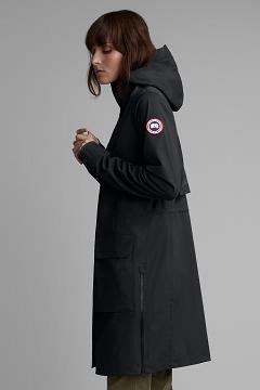 Chamarras Canada Goose Mujer Outlet - Seaboard Chubasquero Negros KV8204137